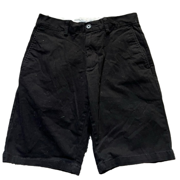 SIZE 28” Waist Teen/Young Man’s Black Cotton Shorts, Preloved - Picture 1 of 3